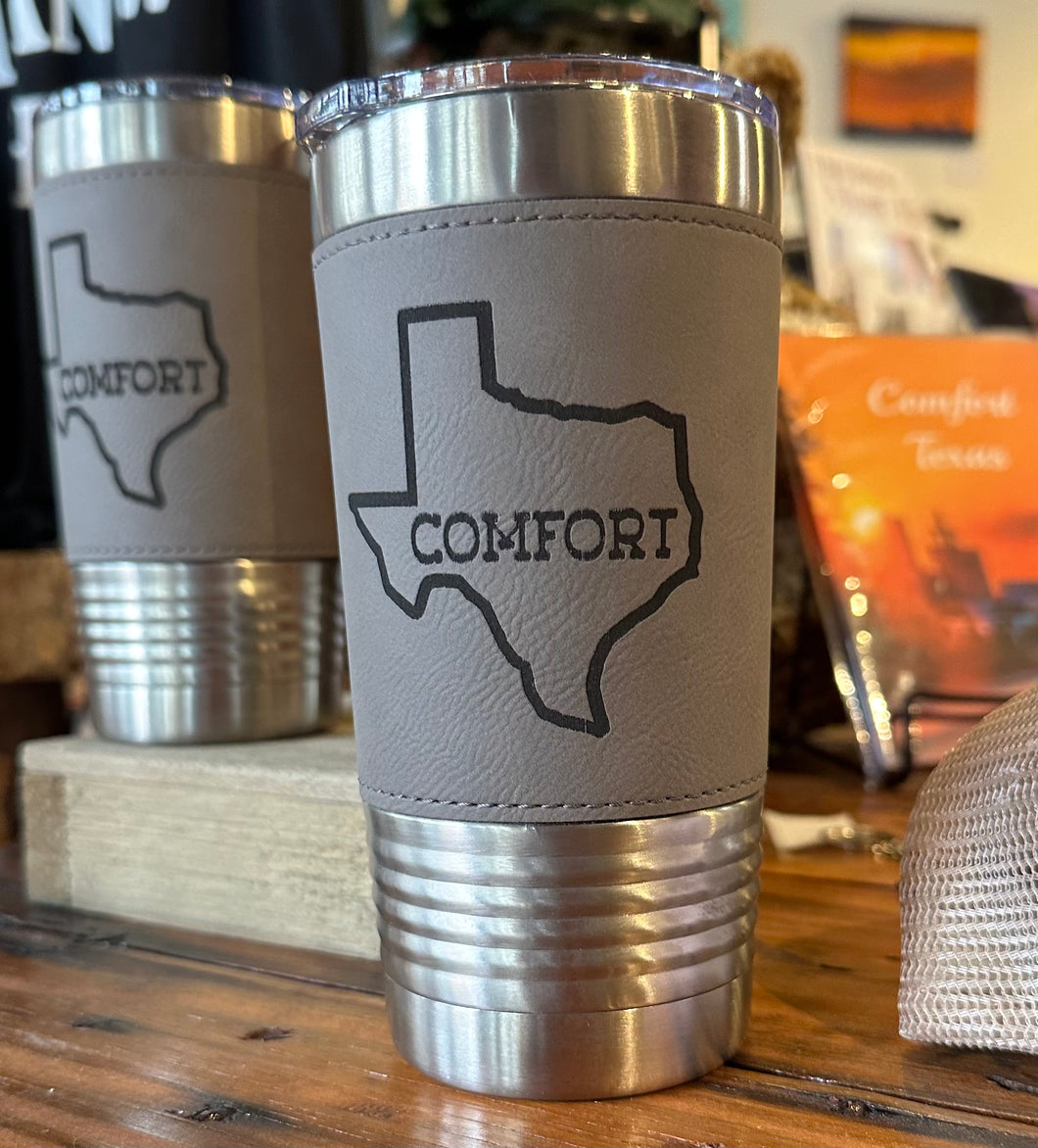 Leatherette Tumbler | Comfort Texas | 20 ounces