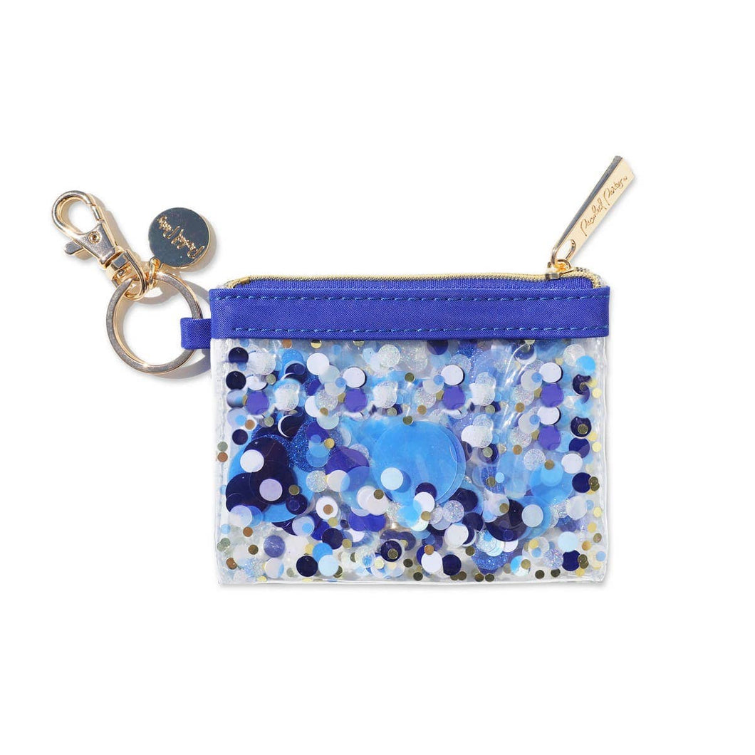 Spirit Squad Keychain Wallet- Blue and Gold